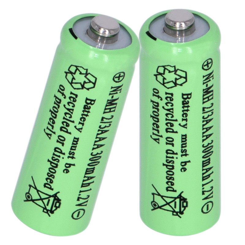 Yibatopow 8 Packs Ni-MH 2/3AAA 1.2v 300 mah Rechargeable Batteries
