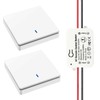 Interruptor de luz inalámbrico con transmisor RF de seguridad y