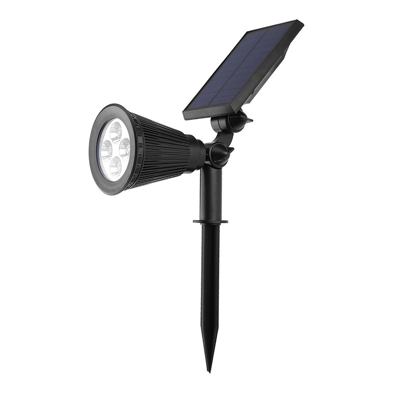 Outdoor Solar Powered Lawn Light 4LED Garden Yard Pathway Spotlight