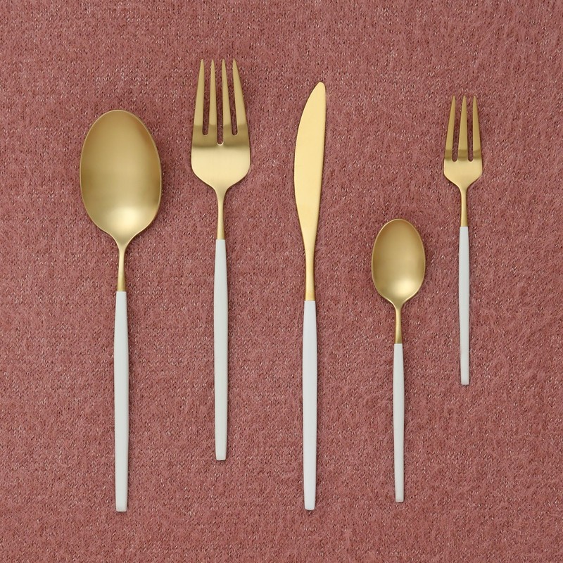 Francfranc Franc Velle Dinner Spoon, Gold x White
