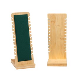 Eterspr 12 Slots Necklace Jewellery Stand Wooden Frame Necklace Display Jewellery Storage Device for Displaying, Presenting and Storing Jewellery