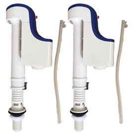 Toilet Fill Valve for 1/2-inch Water Connection with Adjustable Height 2 Pack