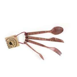 Kupilka Unisex - Adult Cutlery Set-024300 Cutlery Set, Red, One Size