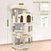 Globlazer Cat Tree Tower with Scratching Post for Indoor Cats,