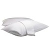 Deluxe Zippered Vinyl Pillow Covers 4-Pack - 20"x29" Waterproof Protectors,
