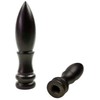 Hyamass 2Pcs Lamp Finial 2 Inch High Bronze Cap Bullets