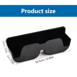 Vesaneae Car Glasses Holder, Sunglasses Storage Holder, Glasses Holder Storage Box, Glasses Case Car Sunglasses, for Glasses in the Car Glasses Case Storage Box