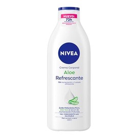 NIVEA Crema Corporal Humectante Aloe Vera Refrescante (400 ml) - 72 horas de Humectación y Suavidad Profunda con extracto de Aloe Vera - Ideal para Pi