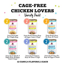 Weruva Cage Free Chicken Lovers Variety Pack 14 Oz. (Pack of 12)