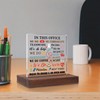 SOSREBEDR Funny Desk Signs for Work Office, Job Presents gifts,