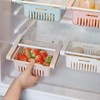 Fridge Drawer Organizer, 4PCS Retractable Drawer Refrigerator Storage Box,Unique Design