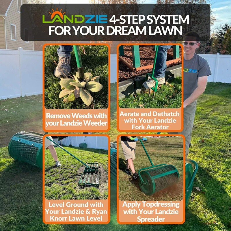 Landzie 42" Hollow Tine Fork Lawn Aerator