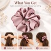 Satin Scrunchie for Ponytails – Soft Elastic Hair Band for