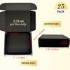 SZYANGDA Small Shipping Boxes 7x6x2, Set of 25, Black Corrugated