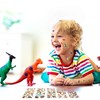 3D Dinosaur Stickers Set of 14 Cute Fluffy Stickers Plump