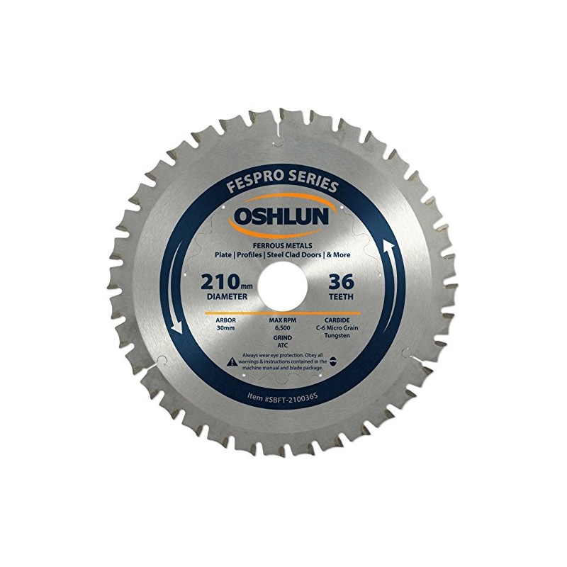 Oshlun SBFT-210036S 210mm 36 Tooth FesPro Ferrous ACT Saw Blade