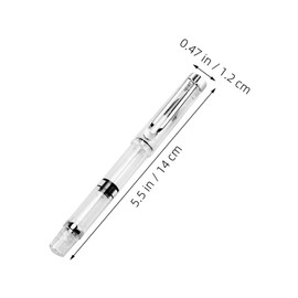 SHINEOFI Fountain Pen Brush Japanese Pen Ink Pen Vacuum Fountain Pen Flexible Brush Pen Chinese Pen Calligraphy Watercolor Brush Pen Fillable Pen Brush Fountain Flex Pen Plastic Transparent