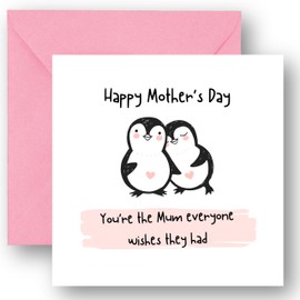 Felbridge Studio - Mothers Day Card - Gifts for Mum - Mothers Day Card Funny - - From Daughter Son Both of Us Kids Wife Husband - Step Mum Mom Mam Cards - 14cm