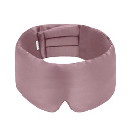 100% Mulberry Silk Sleep Mask, Large Adjustable Eye Cover for Sleeping, Comfortable, Pressure-Free and Breathable Sleeping Masks for Women Men - Black