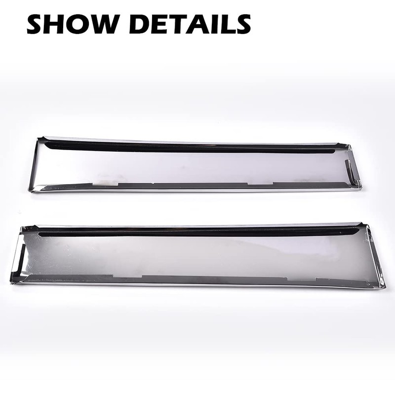 CROSSDESIGN Front Lower Fender Chrome Molding Trim Compatible with 1981-1988