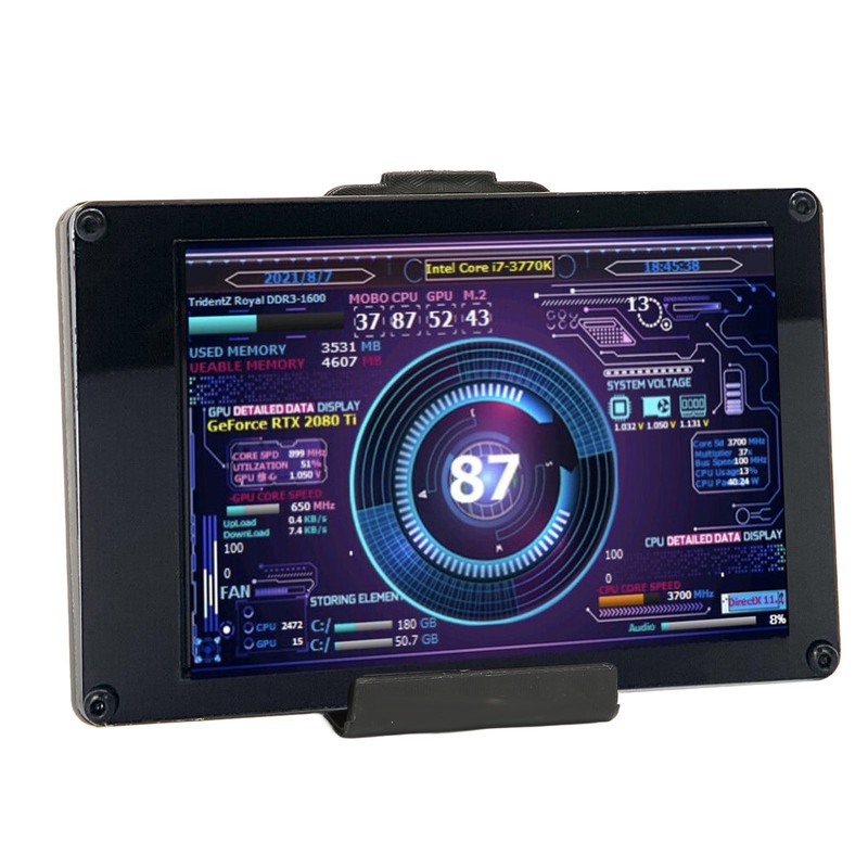 Computer Temp Monitor 3.5 Inch IPS USB Mini Screen Temperature