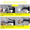 DREAMIZER 7/8" 22mm Motorcycle Folding Bar End Side Mirrors for
