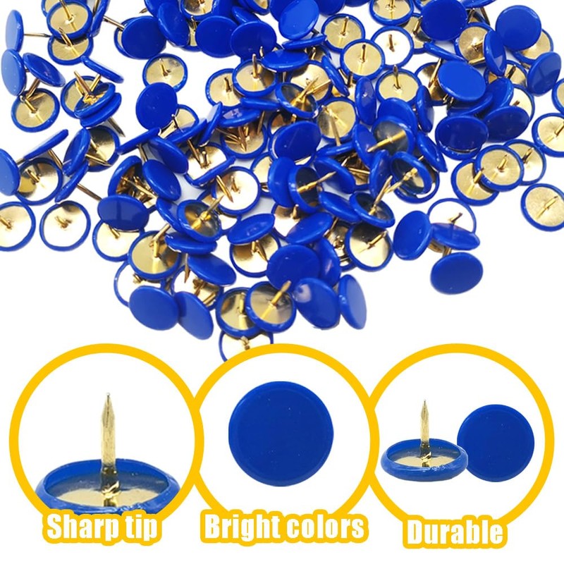 Ruidee 150 Pcs Thumb Tacks Push Pins Board Pins for