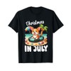 CORGI on Inflatable Boat Merry Christmas in July Day Lover