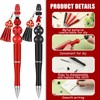 ReliThick 12 Sets Ladybug Beadable Pens Bulk Assorted Bead Pens