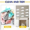 Treela 20 Pack Floating Shoe Shelves for Wall Acrylic Floating
