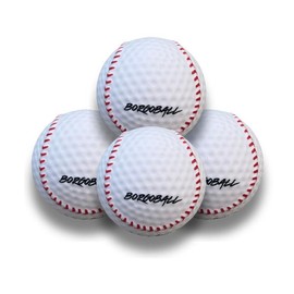 Borgoball 4 Pack - Foam Baseball with Crazy Movement for Indoor Fun