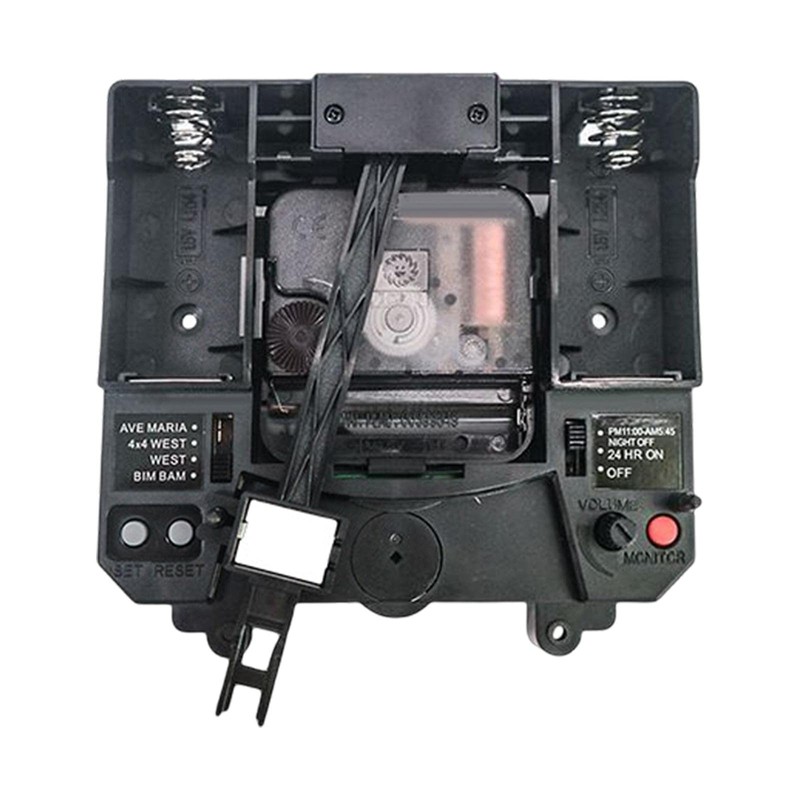 Milageto Quartz Clock Movement Mechanism, with Hands Silent Music Box