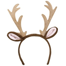 Marco Porta Classic Reindeer Antlers Fawn Headband Tiara Elk Antlers Deer Antlers Christmas Accessory