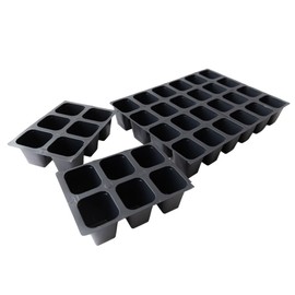 Living Whole Foods Tray Insert - 36 Cell (6x6 Nested) – 2.25" Deep Seed Starter 100 Tray – Durable & BPA-Free – Ideal for Germination, Propagation & Hydroponics – Compatible with Standard 1020 Trays