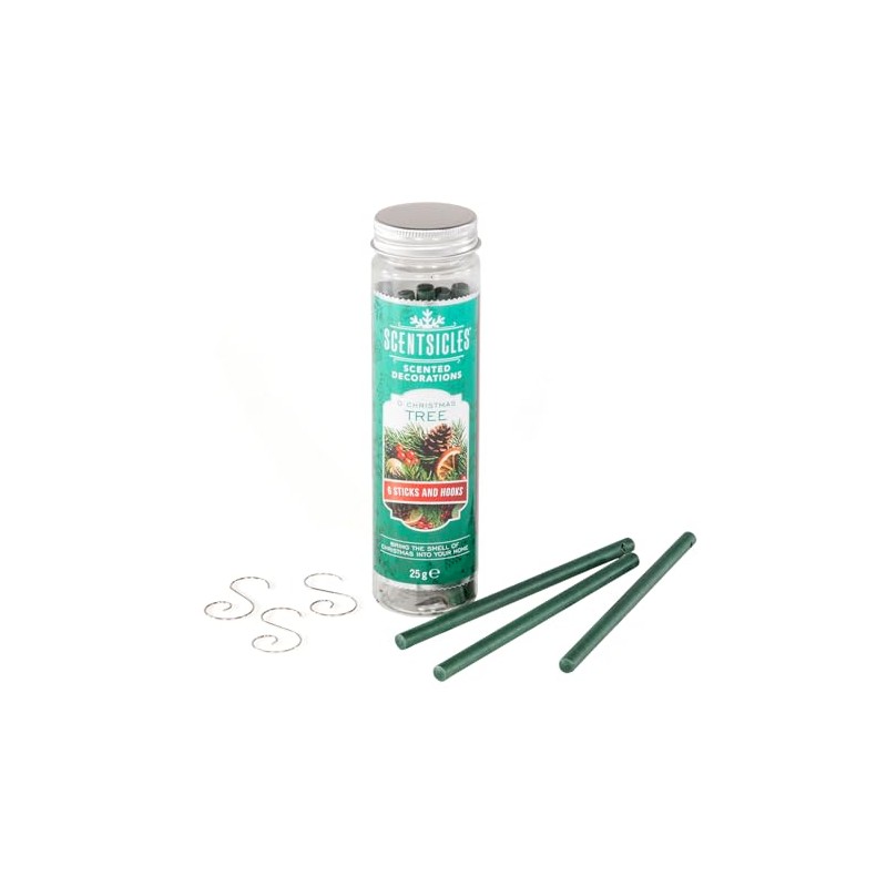 Christmas Tree Ornaments - 6 Scentsicles Scent Sticks Hanging Decorations