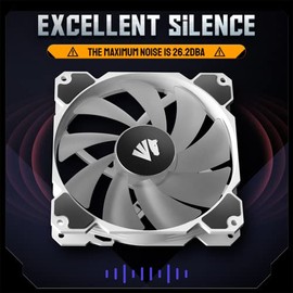 AsiaHorse Ventilador Argb Pwm de 140 mm, ventilador triple para computadora, ventilador estándar de caja de 140 mm con interfaz de 3 pines