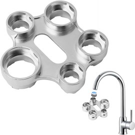 Aerator Mounting Key, 10 Sizes, Zinc Alloy, Universal Aerator Service Key, Replacement Aerator Tap Sieve Aerator Key Tool