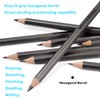 Dyvicl Professional Drawing Sketching Pencil Set - 12 Pieces Drawing