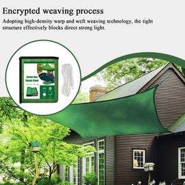 Garden Shade Cloth, Weatherproof Sun Shade Net, Heavy-Duty, UV-Resistant, Outdoor Tarp for Fruit Vegetable Nursery Greenhouse Shading Balcony Shading