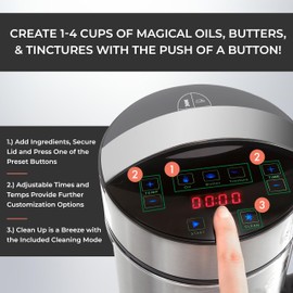 Infusion Buds Butter Infuser Machine- Herbal Butter Maker Machine | Butter & Oil Infuser Machine. Butter Machine Includes Tons Of Accessories