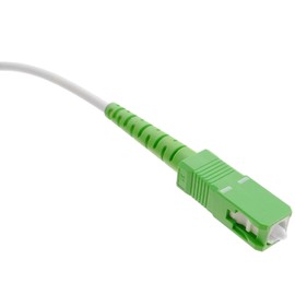 Elfcam® - Fibre Optic Cable (Optic Garter) SC/APC to SC/APC Single-mode Compatible with Orange Livebox, SFR La Box Fibre and Bouygues Telecom Bbox (2M)