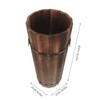 ABOOFAN Wooden Umbrella Stand for Entryway Rustic Umbrella Holder Freestanding