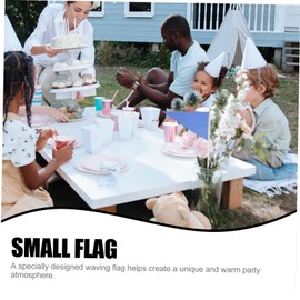 ORFOFE Hand Flags for Waving 9pcs Set of Small Flags Decorative Mini Flags for Parties Parades