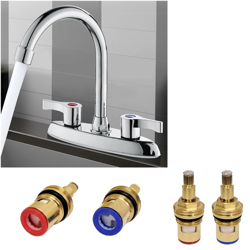 Brass Ceramic Disc Insert Gland Cartridge Replacement Tap Valves Hot