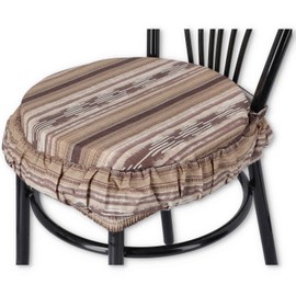 Casatessile Ikarus Round Chair Cushion Cover with Elastic Band Beige