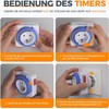 TESSAN Mechanischer 24 Stunden Zeitschaltuhr Steckdose, 3680W Mechanische Zeitschaltuhr Steckdose,