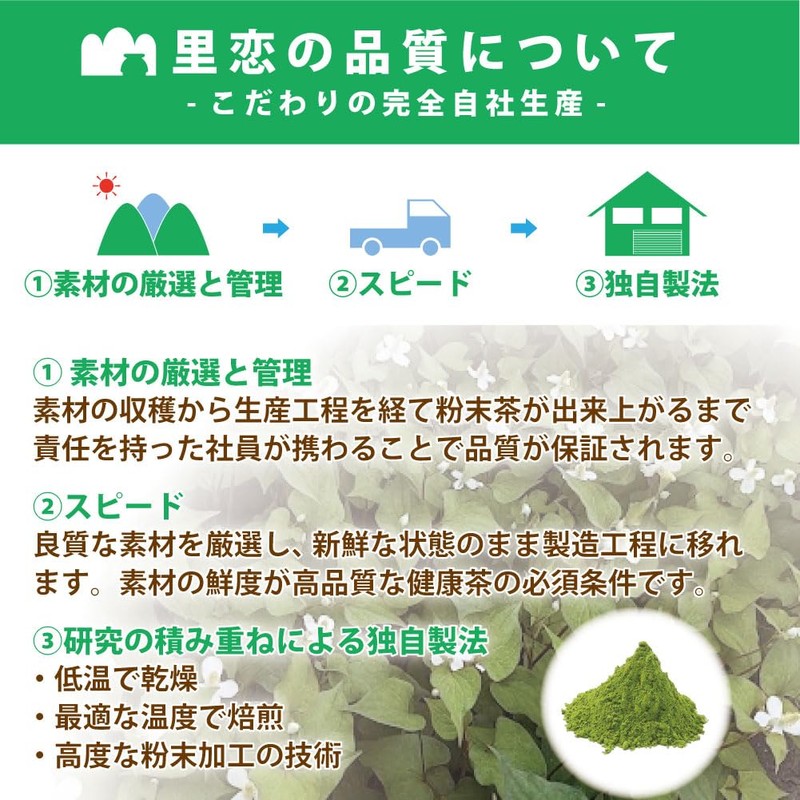 Satoren Dokudami Tea, Domestic/Tokushima, 100% Powdered Tea, 4.2 oz (120