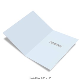 NobleWorks - Huge Thank You Card (8.5 x 11 Inch) Relative Appreciation Gift, Gratitude Notecard - Thank You to a Great Sister J9111