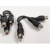 CES SHIELDED AUDIO Y CORD RCA PLUG TO TWO RCA