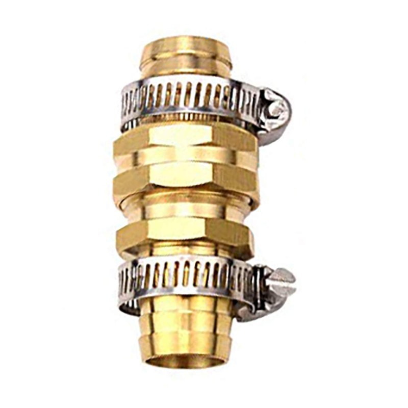 3/4" Brass Garden Hose Repair Mender Male Female Connector Stainless